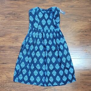 Strapless Summer Sundress NWT Never Worn Size 2 or XS Color Blue Dress